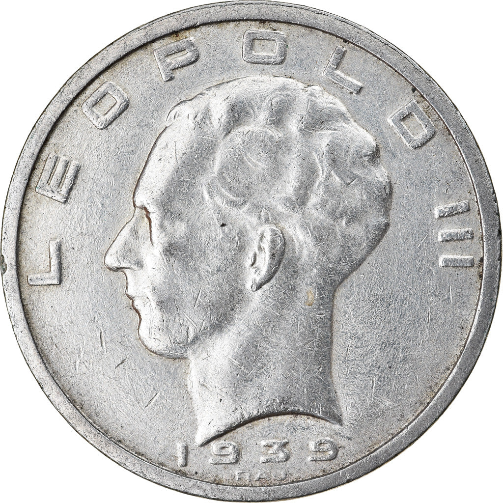 Coin, Belgium, 50 Francs, 50 Frank, 1939, AU(50-53), Silver, KM:121