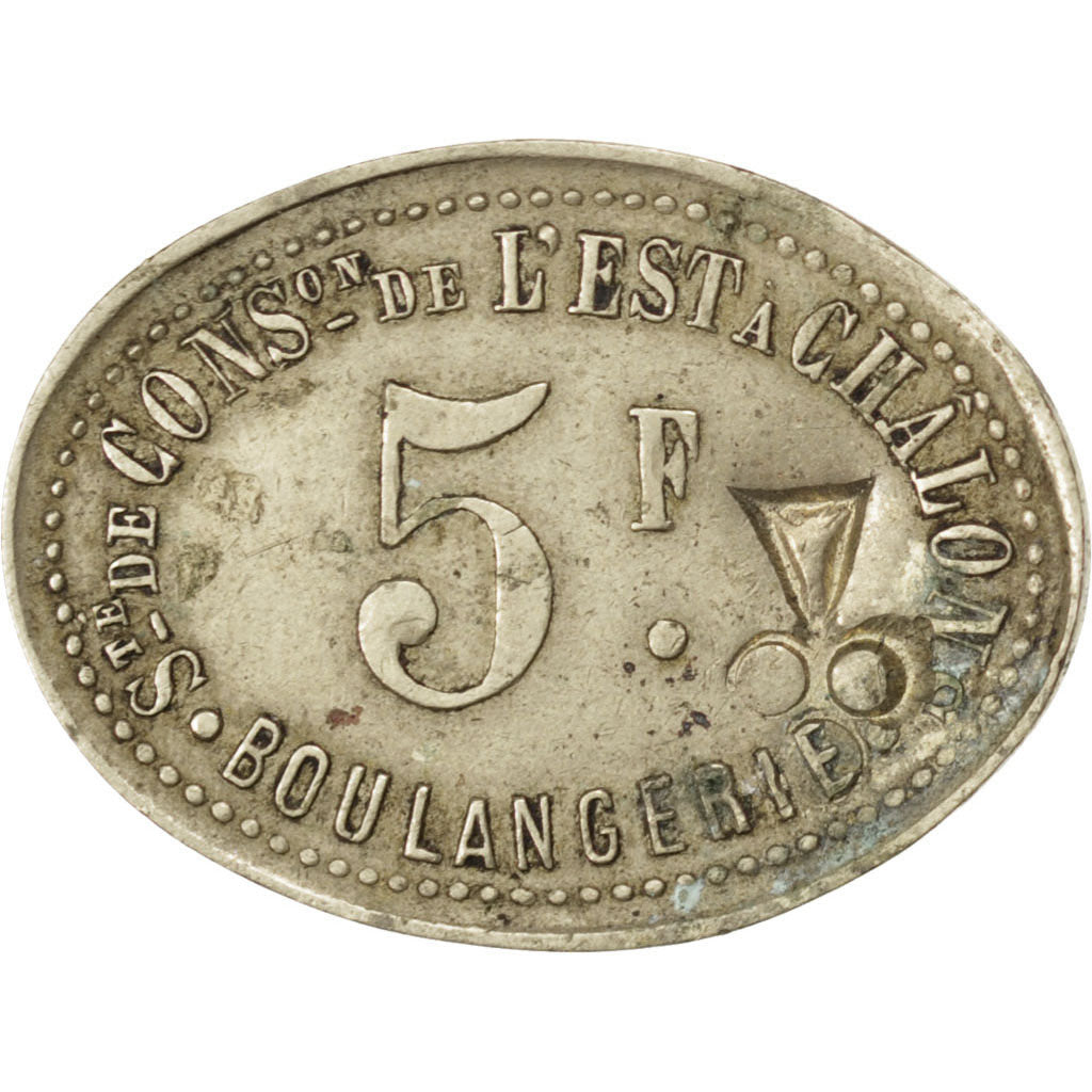 Coin, France, 5 Francs, EF(40-45), Maillechort, Elie:30.6