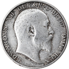 Coin, Great Britain, Edward VII, Shilling, 1907, EF(40-45), Silver, KM:800