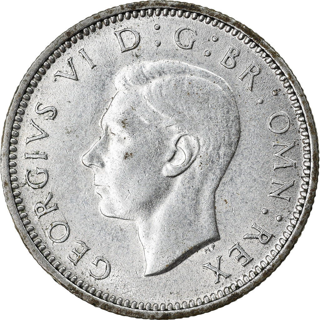 Moneta, Gran Bretagna, George VI, 6 Pence, 1943, SPL-, Argento, KM:852
