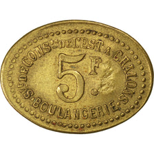 Coin, France, 5 Francs, EF(40-45), Brass, Elie:30.7