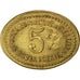 Coin, France, 5 Francs, EF(40-45), Brass, Elie:30.7