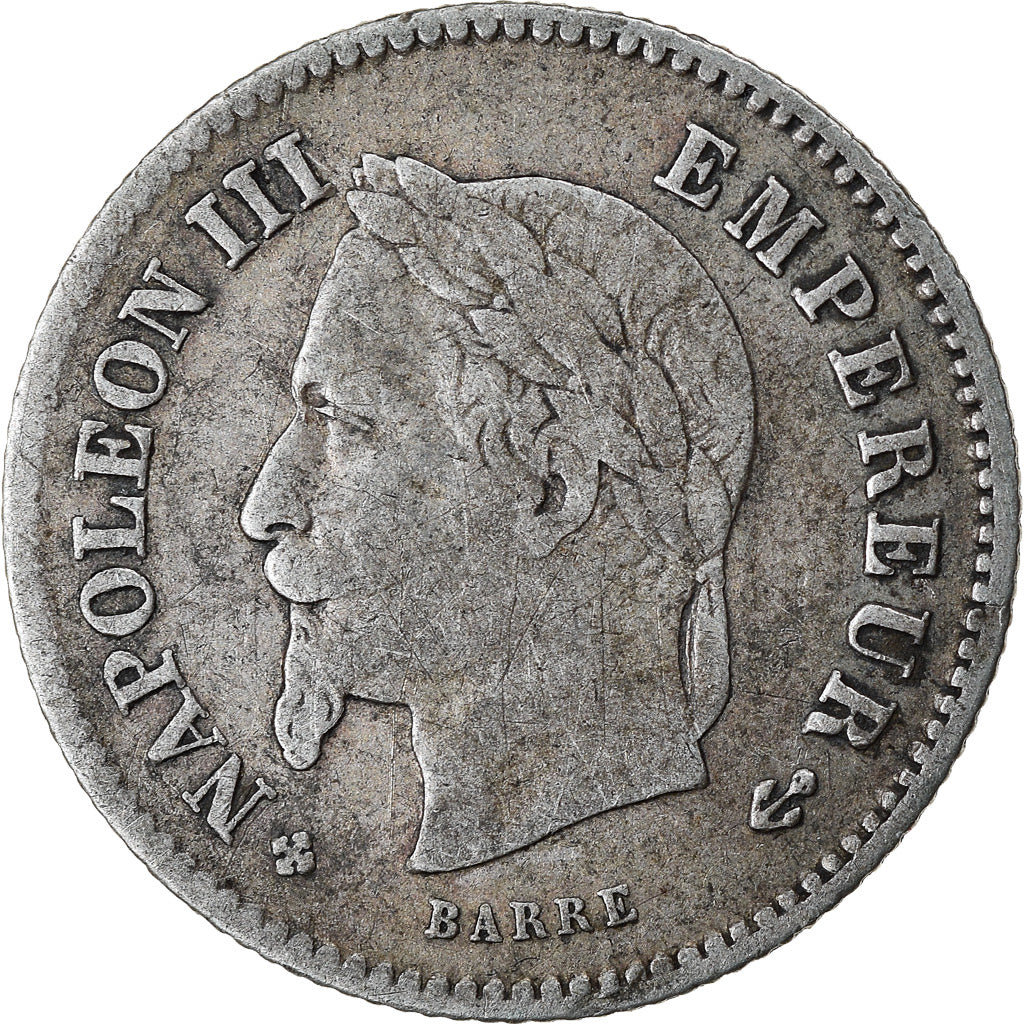 Coin, France, Napoleon III, Napoléon III, 20 Centimes, 1867, Strasbourg