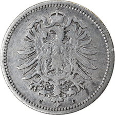 Münze, GERMANY - EMPIRE, Wilhelm I, 20 Pfennig, 1876, S, Silber, KM:5