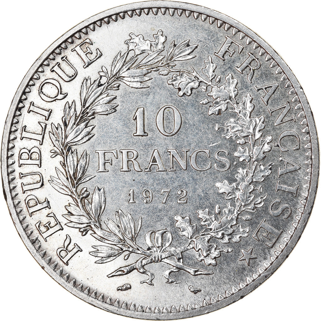 Coin, France, Hercule, 10 Francs, 1972, Paris, MS(60-62), Silver, KM:932