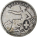 Coin, Switzerland, 2 Francs, 1863, Bern, VF(20-25), Silver, KM:10a