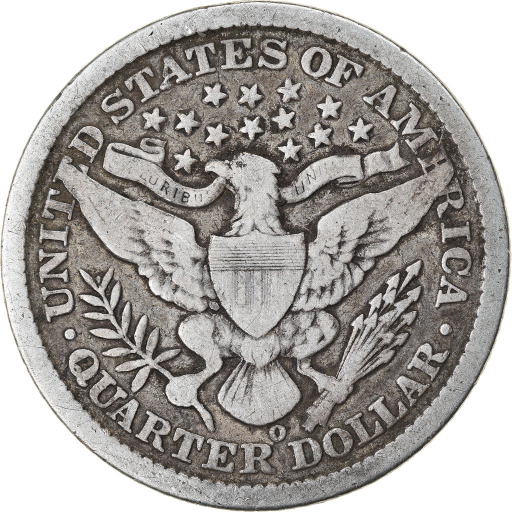 Coin, United States, Barber Quarter, Quarter, 1898, U.S. Mint, New Orleans