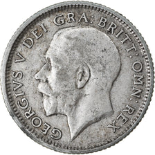 Coin, Great Britain, George V, 6 Pence, 1925, AU(50-53), Silver, KM:815a.2