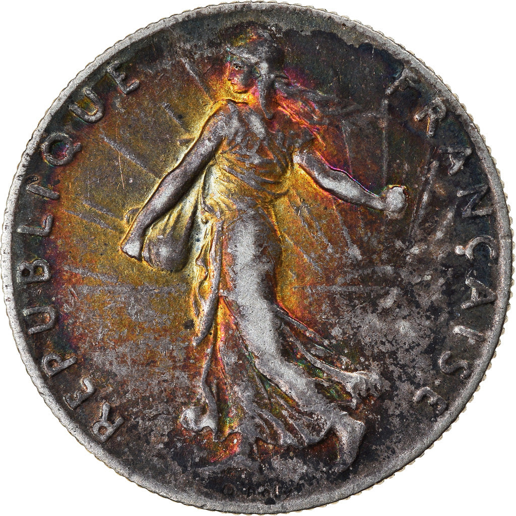 Moneta, Francia, Semeuse, 50 Centimes, 1912, Paris, BB+, Argento, KM:854