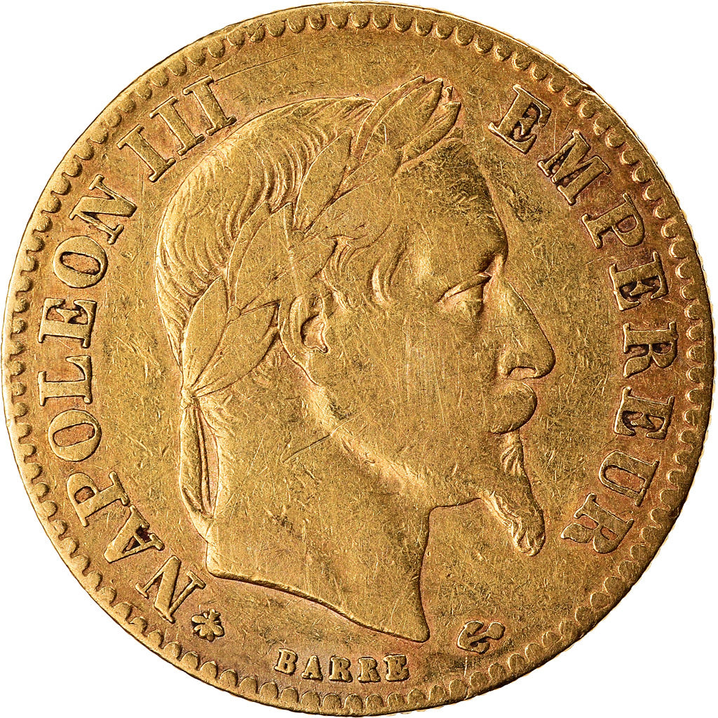 Moeda, França, Napoleon III, Napoléon III, 10 Francs, 1862, Paris, EF(40-45)