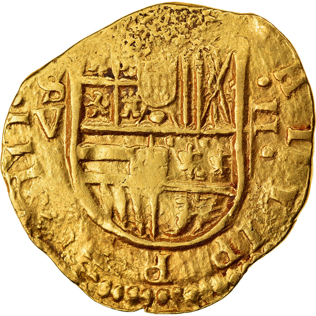 Moneta, Hiszpania, Philip III, 2 Escudos, 1615, Seville, EF(40-45), Złoto