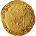 Moeda, França, Louis XIII, Ecu d'or au soleil, Ecu d'or, 1617, Nantes