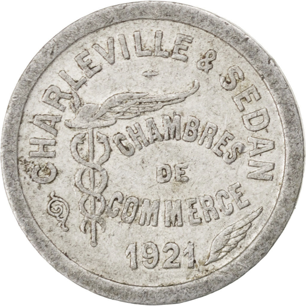 Charleville et Sedan, Chambre de Commerce, 5 Centimes 1921, Elie 10.1