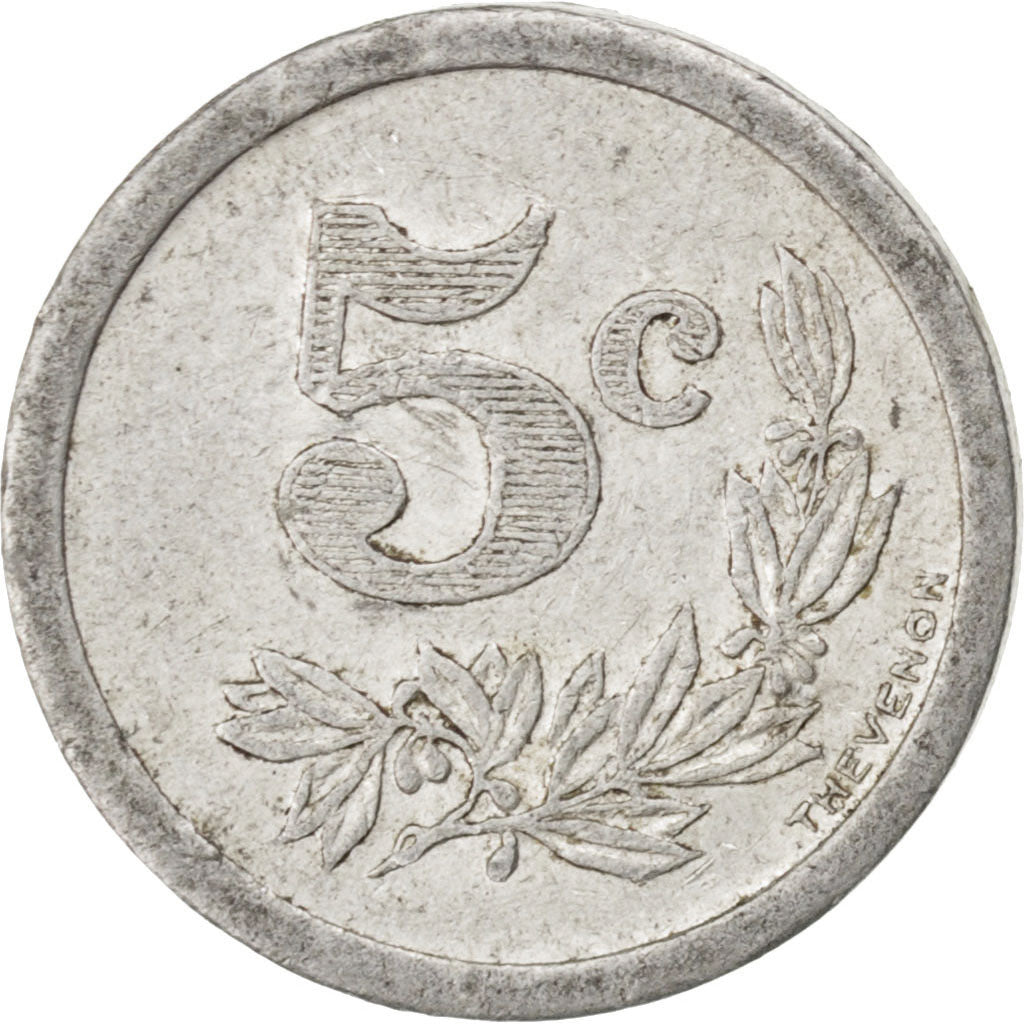 Charleville et Sedan, Chambre de Commerce, 5 Centimes 1921, Elie 10.1