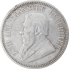 Coin, South Africa, 2-1/2 Shillings, 1893, EF(40-45), Silver, KM:7