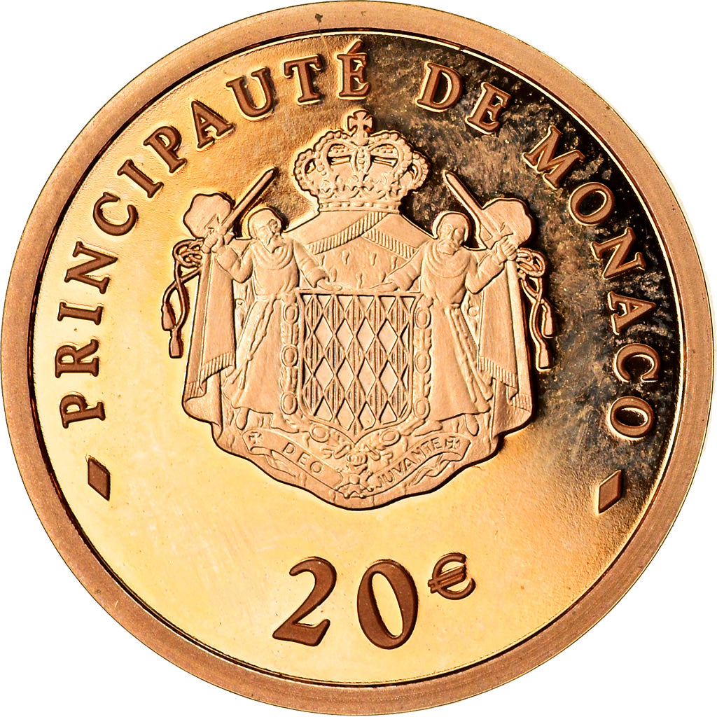 Monaco, 20 Euro, 2008, FDC, Oro, KM:198