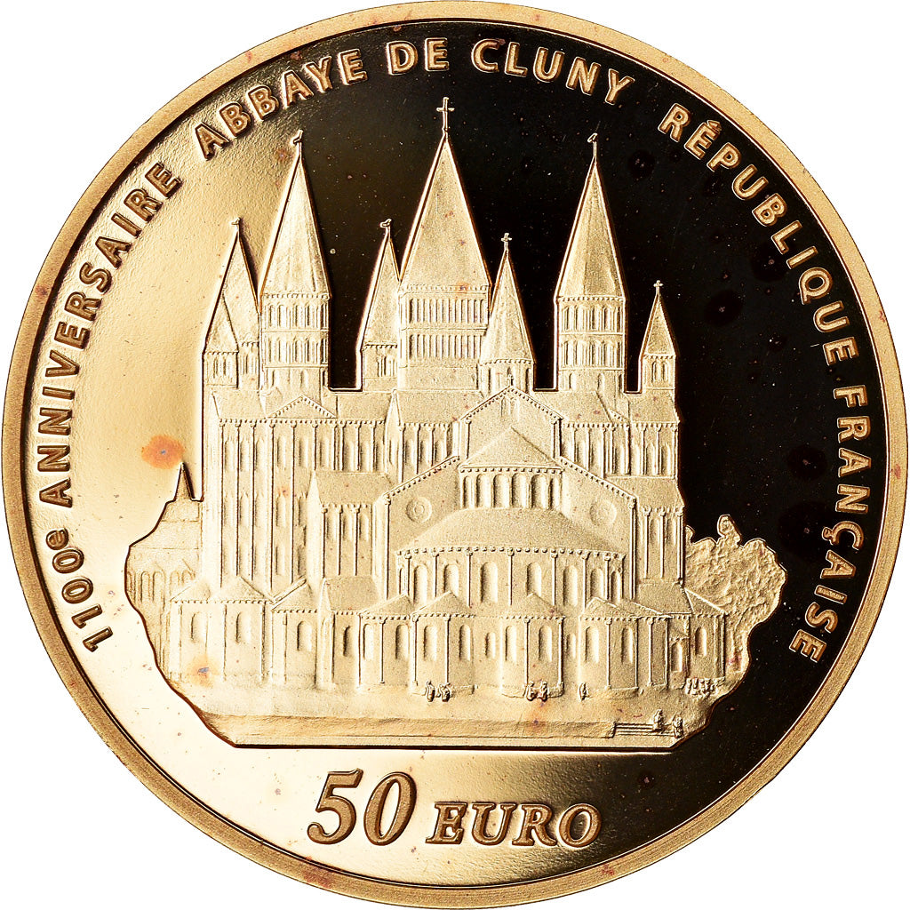 France, 50 Euro, Europa, 2010, 1/4 Oz, MS(65-70), Gold, KM:1679
