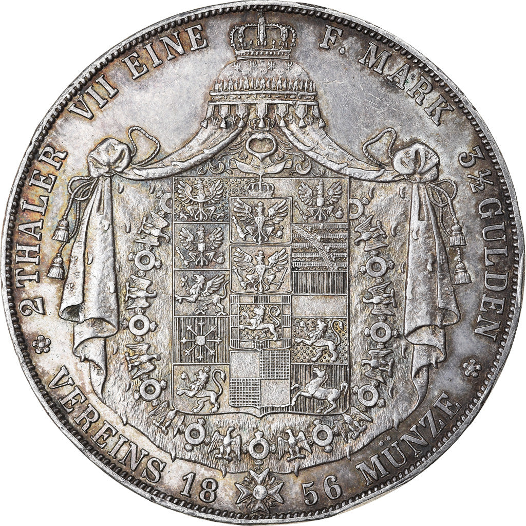 Coin, German States, PRUSSIA, Friedrich Wilhelm IV, 2 Thaler, 3-1/2 Gulden