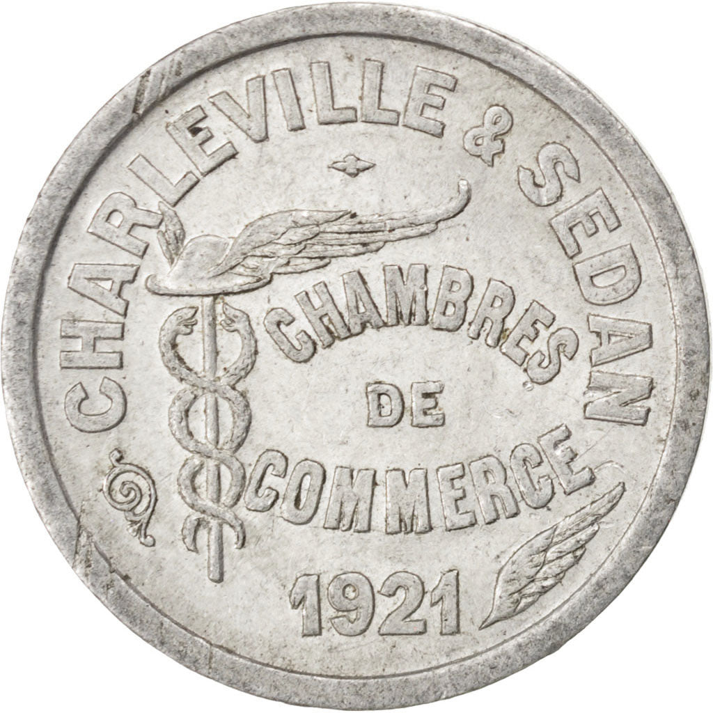 France, 10 Centimes, 1921, EF(40-45), Aluminium, Elie #10.2, 1.65