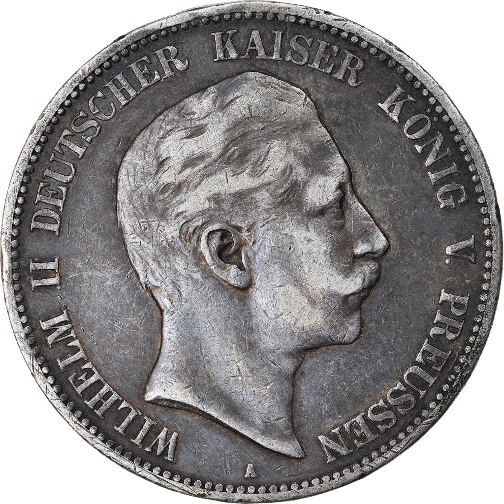 Coin, German States, PRUSSIA, Wilhelm II, 5 Mark, 1903, Berlin, EF(40-45)