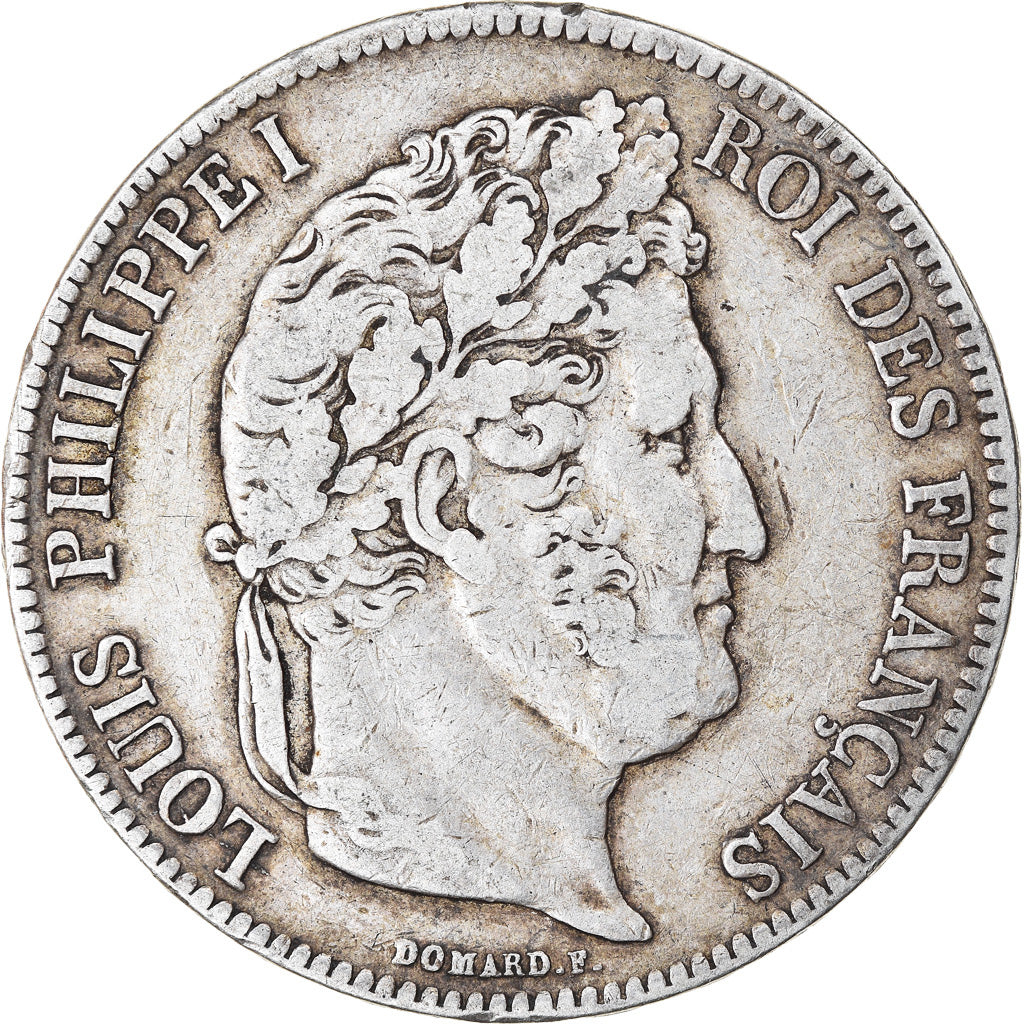 Münze, Frankreich, Louis-Philippe, 5 Francs, 1836, Paris, S+, Silber, KM:749.1