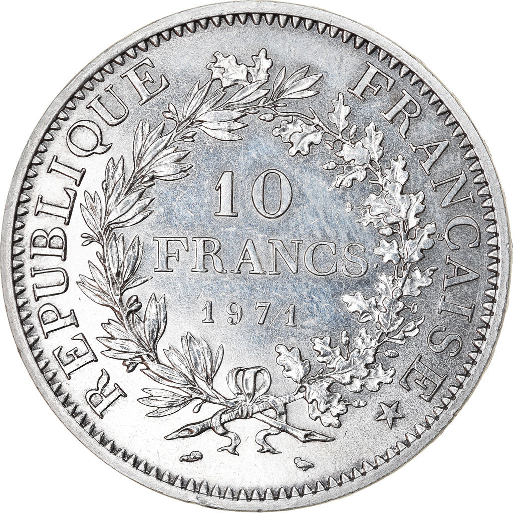 Moneta, Francia, Hercule, 10 Francs, 1971, Paris, BB+, Argento, KM:932, Le