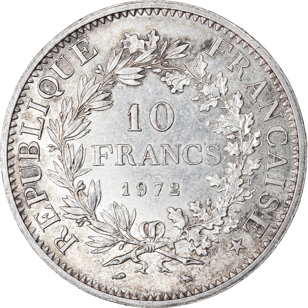 Coin, France, Hercule, 10 Francs, 1972, Paris, AU(55-58), Silver, KM:932
