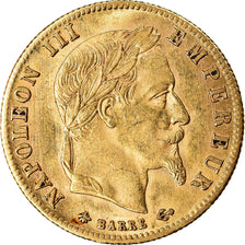 Moneda, Francia, Napoleon III, Napoléon III, 5 Francs, 1865, Paris, MBC+, Oro