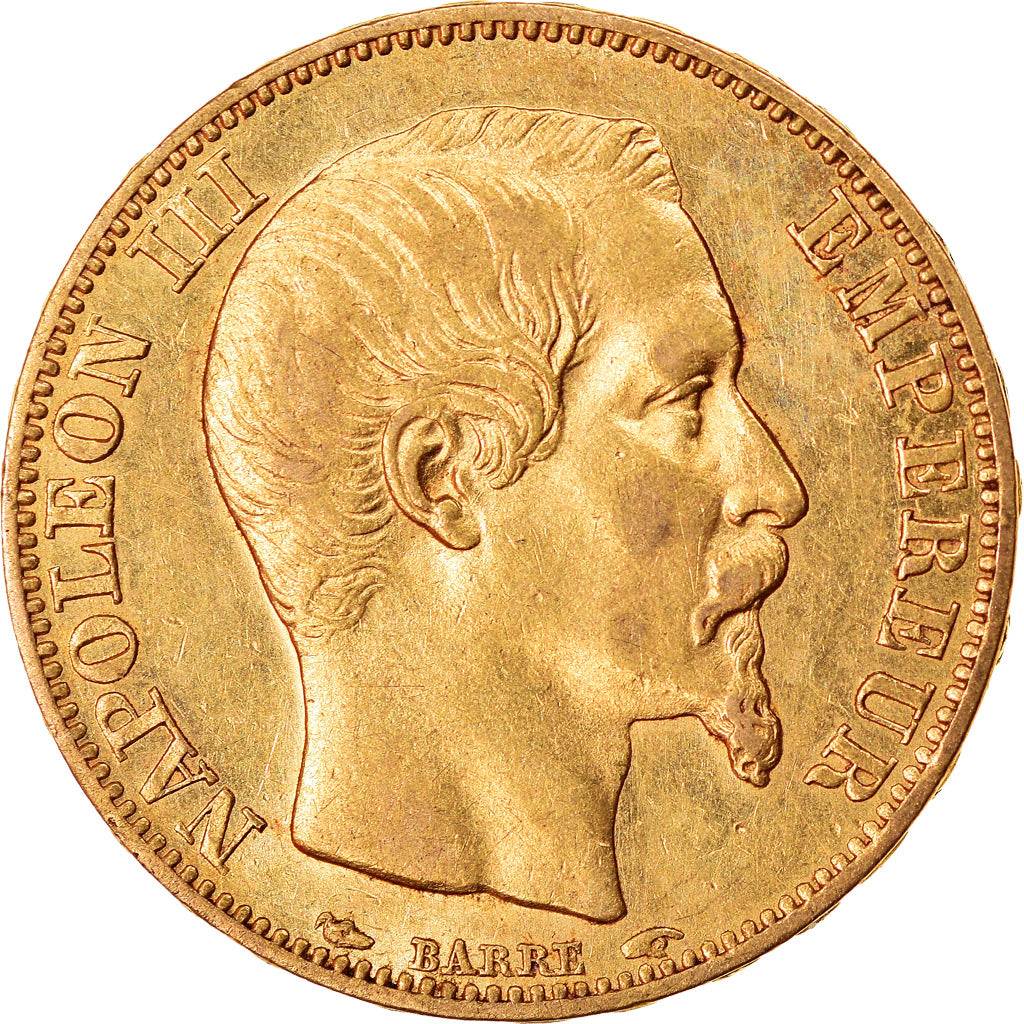 Moneda, Francia, Napoleon III, Napoléon III, 20 Francs, 1854, Paris, EBC, Oro