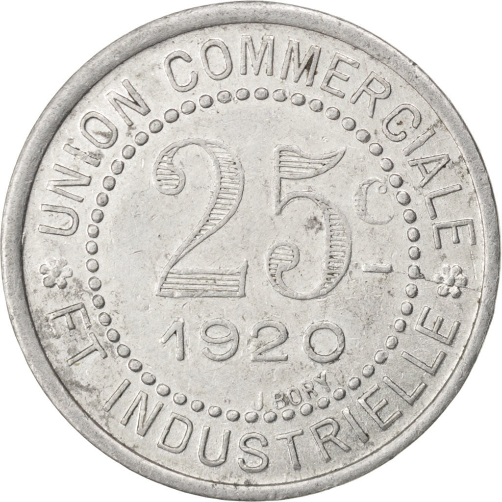 Charlieu, Union Commerciale et Industrielle, 25 Centimes 1920, Elie 10.3