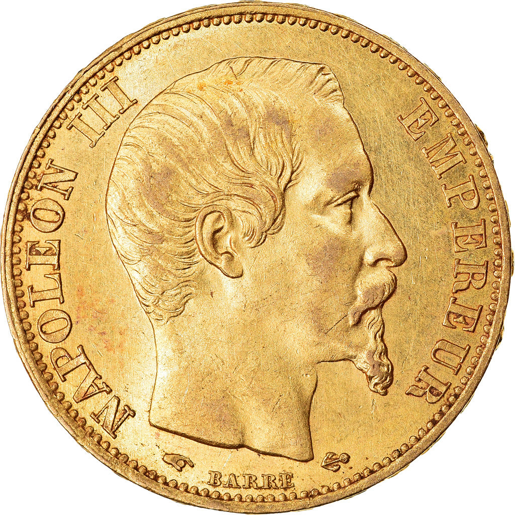 Munten, Frankrijk, Napoleon III, Napoléon III, 20 Francs, 1858, Paris, PR