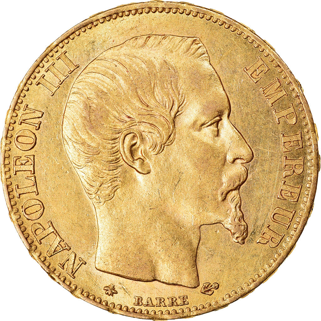 Münze, Frankreich, Napoleon III, Napoléon III, 20 Francs, 1855, Strasbourg