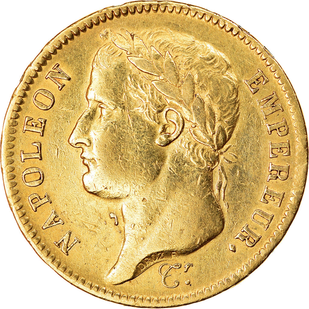 Moneda, Francia, Napoléon I, 40 Francs, 1811, Paris, MBC, Oro, KM:696.1