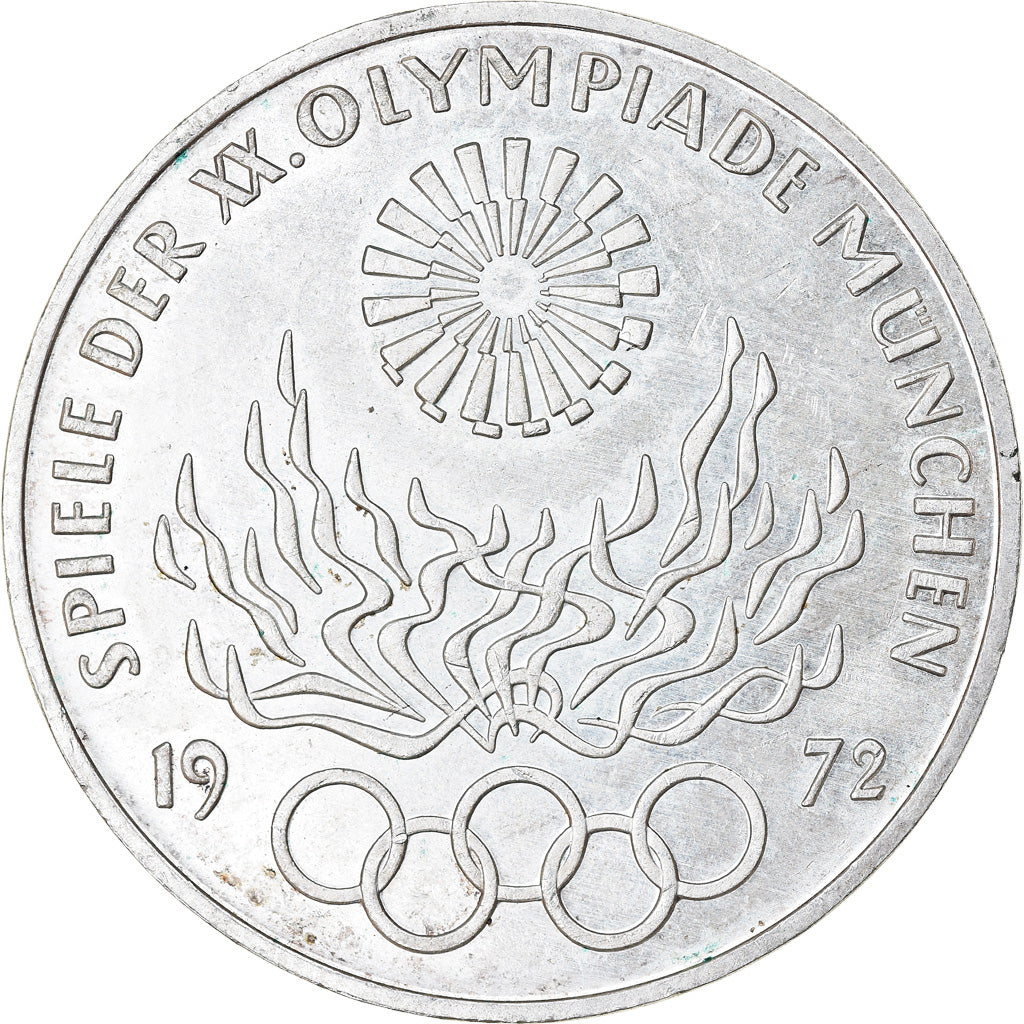 Moneta, GERMANIA - REPUBBLICA FEDERALE, 10 Mark, 1972, Karlsruhe, SPL-, Argento