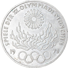 Moneta, GERMANIA - REPUBBLICA FEDERALE, 10 Mark, 1972, Karlsruhe, SPL-, Argento