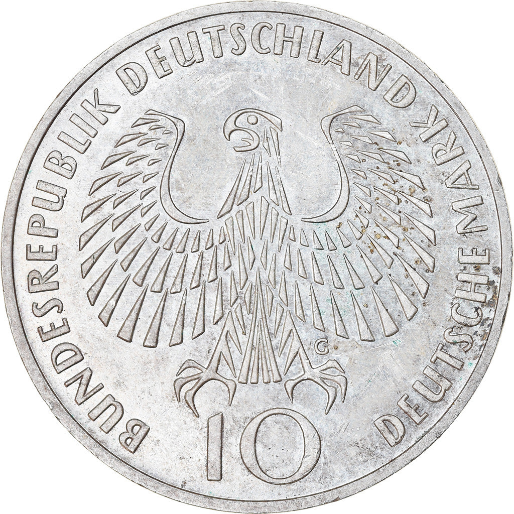 Moneta, GERMANIA - REPUBBLICA FEDERALE, 10 Mark, 1972, Karlsruhe, SPL-, Argento