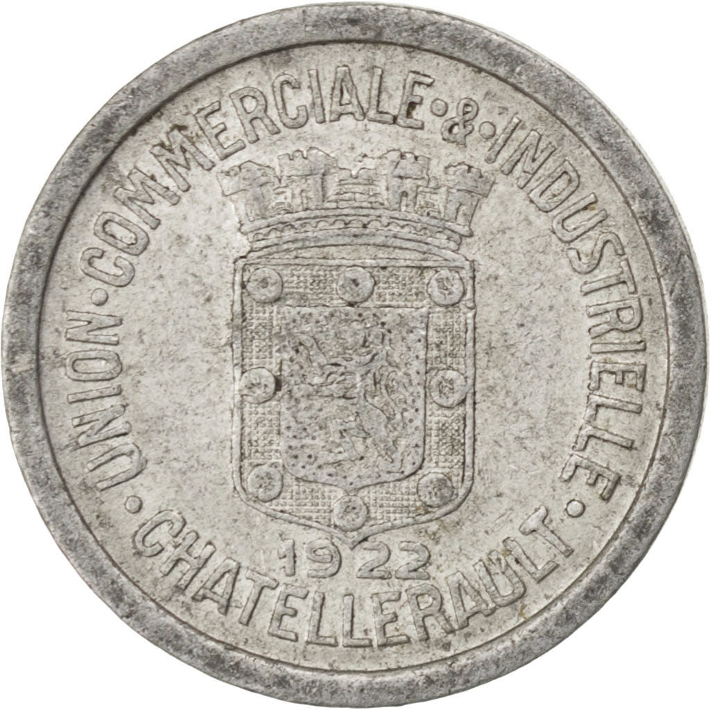 France, 5 Centimes, 1922, VF(30-35), Aluminium, Elie #10.1, 0.91