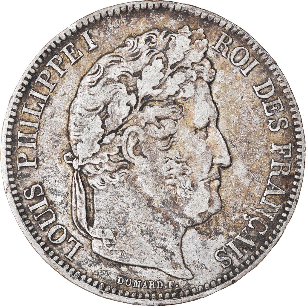 Coin, France, Louis-Philippe, 5 Francs, 1841, Lille, EF(40-45), Silver