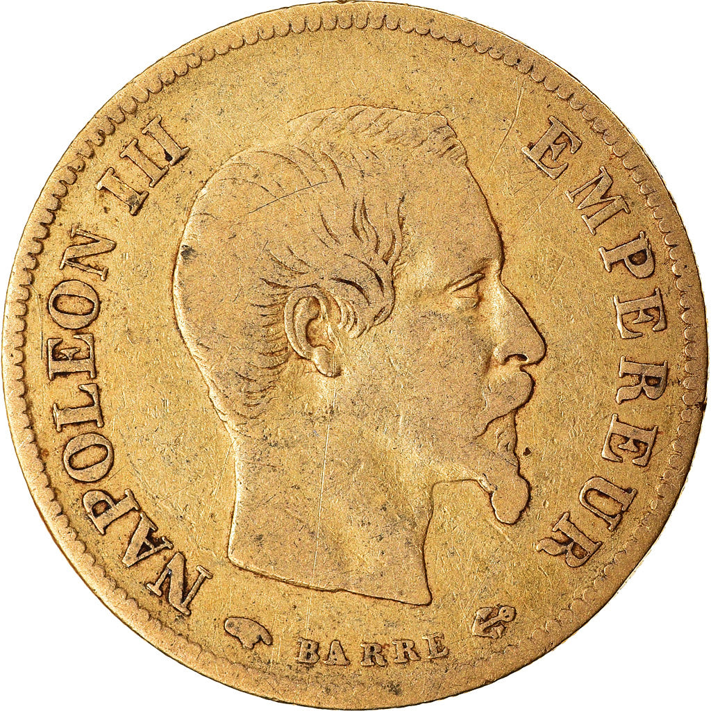 Monnaie, France, Napoleon III, Napoléon III, 10 Francs, 1855, Paris, TB+, Or