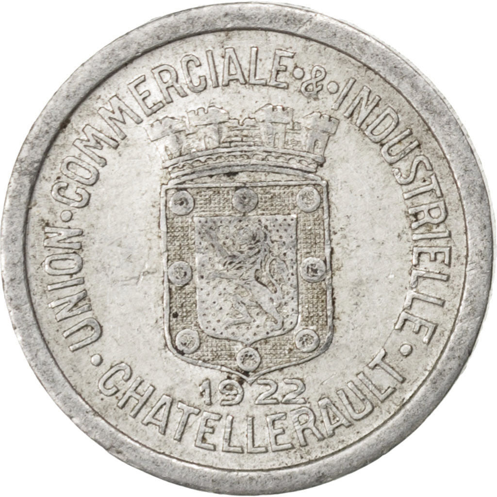 France, 5 Centimes, 1922, EF(40-45), Aluminium, Elie #10.1, 0.92