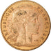 Moneta, Francja, Marianne, 10 Francs, 1907, Paris, EF(40-45), Złoto, KM:846