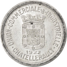 France, 10 Centimes, 1922, EF(40-45), Aluminium, Elie #10.2, 1.25