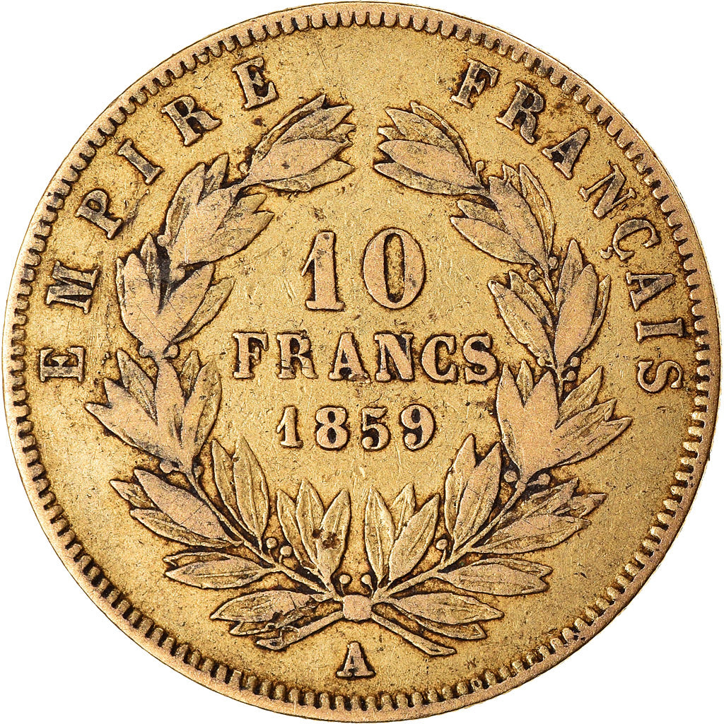 Münze, Frankreich, Napoleon III, Napoléon III, 10 Francs, 1859, Paris, S+