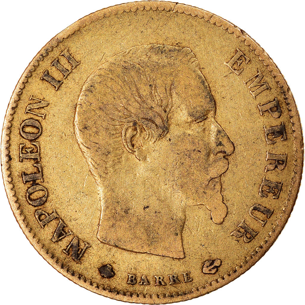 Moeda, França, Napoleon III, Napoléon III, 10 Francs, 1859, Strasbourg