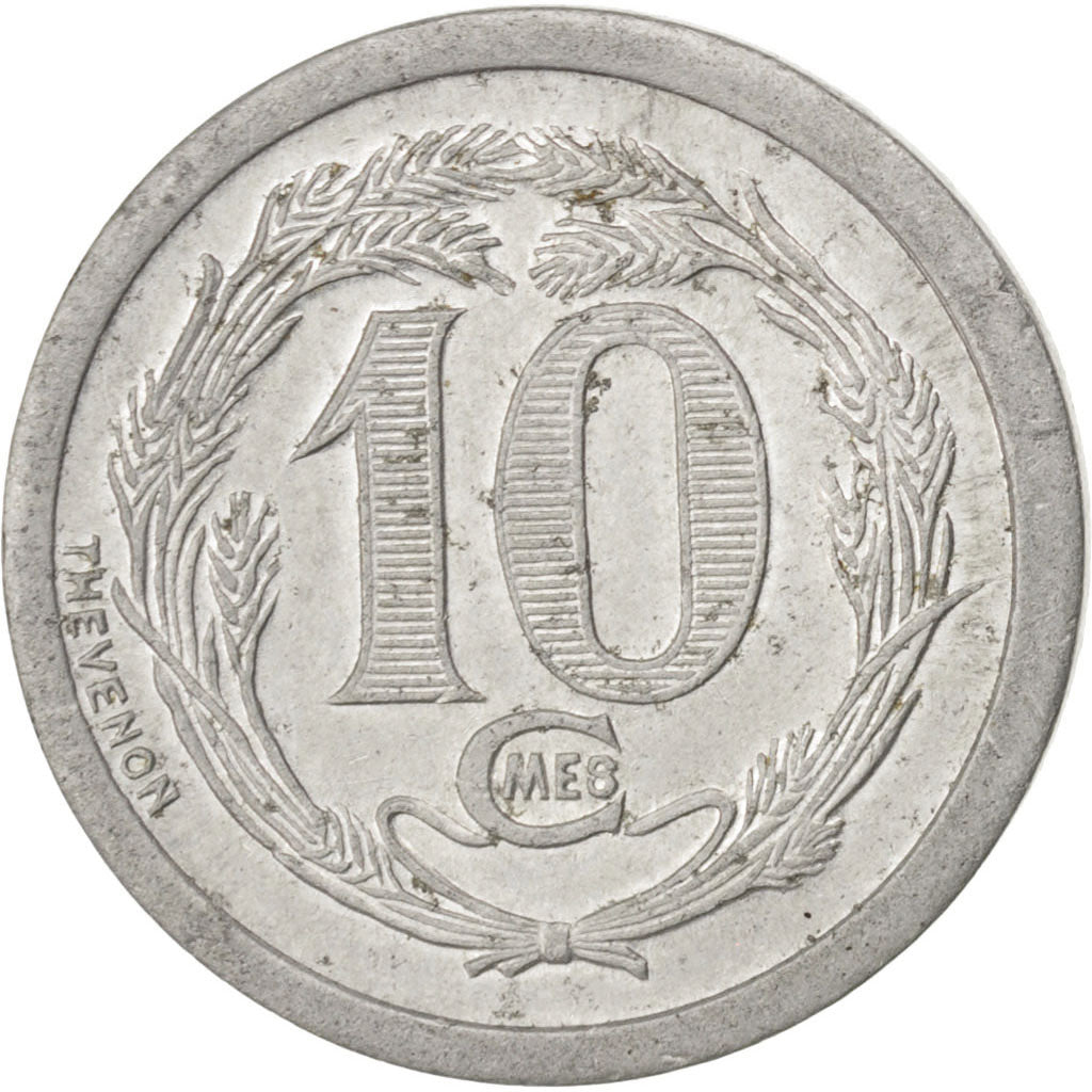 France, 10 Centimes, 1922, EF(40-45), Aluminium, Elie #10.2, 1.34