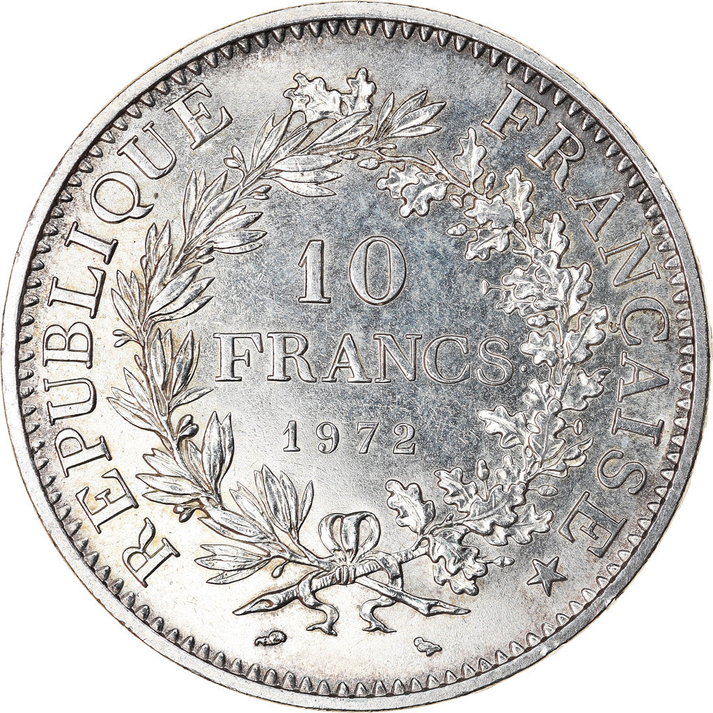 Coin, France, Hercule, 10 Francs, 1972, Paris, AU(55-58), Silver, KM:932