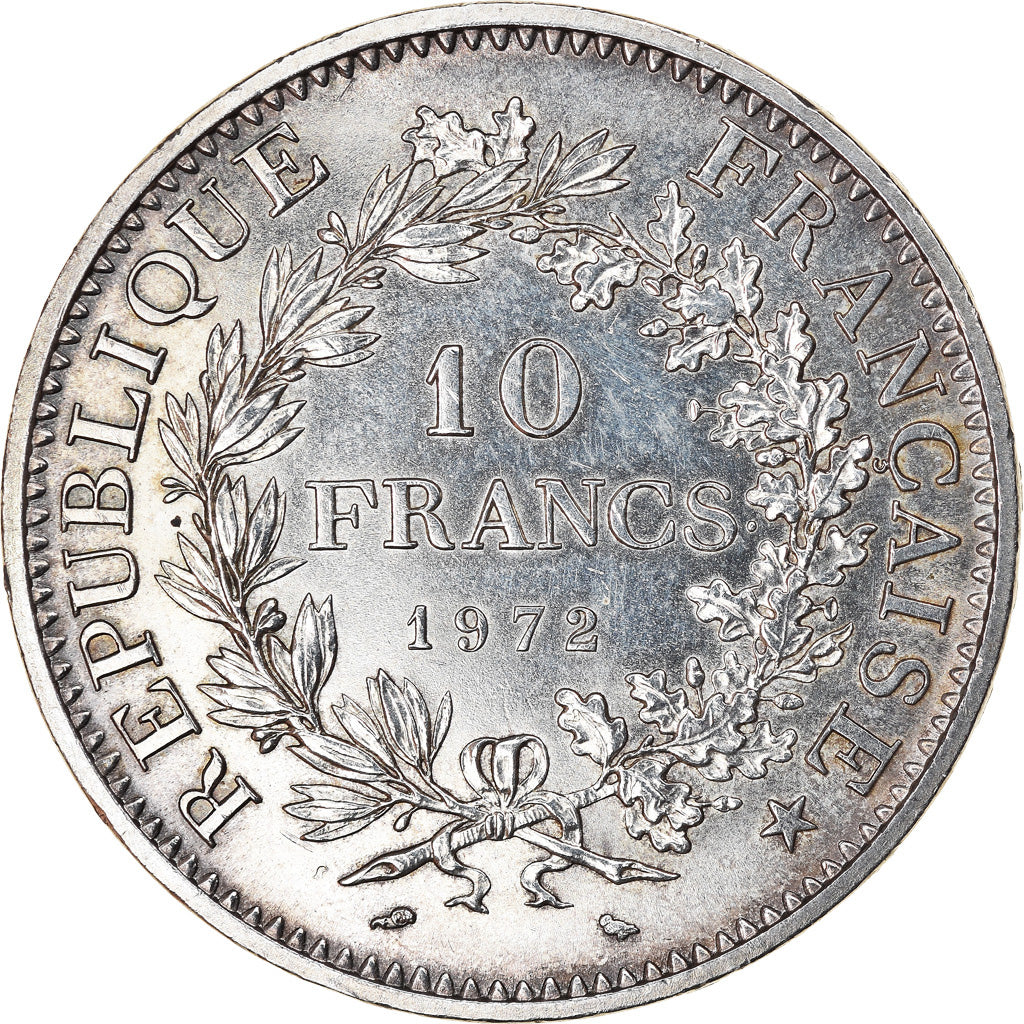 Coin, France, Hercule, 10 Francs, 1972, Paris, AU(55-58), Silver, KM:932