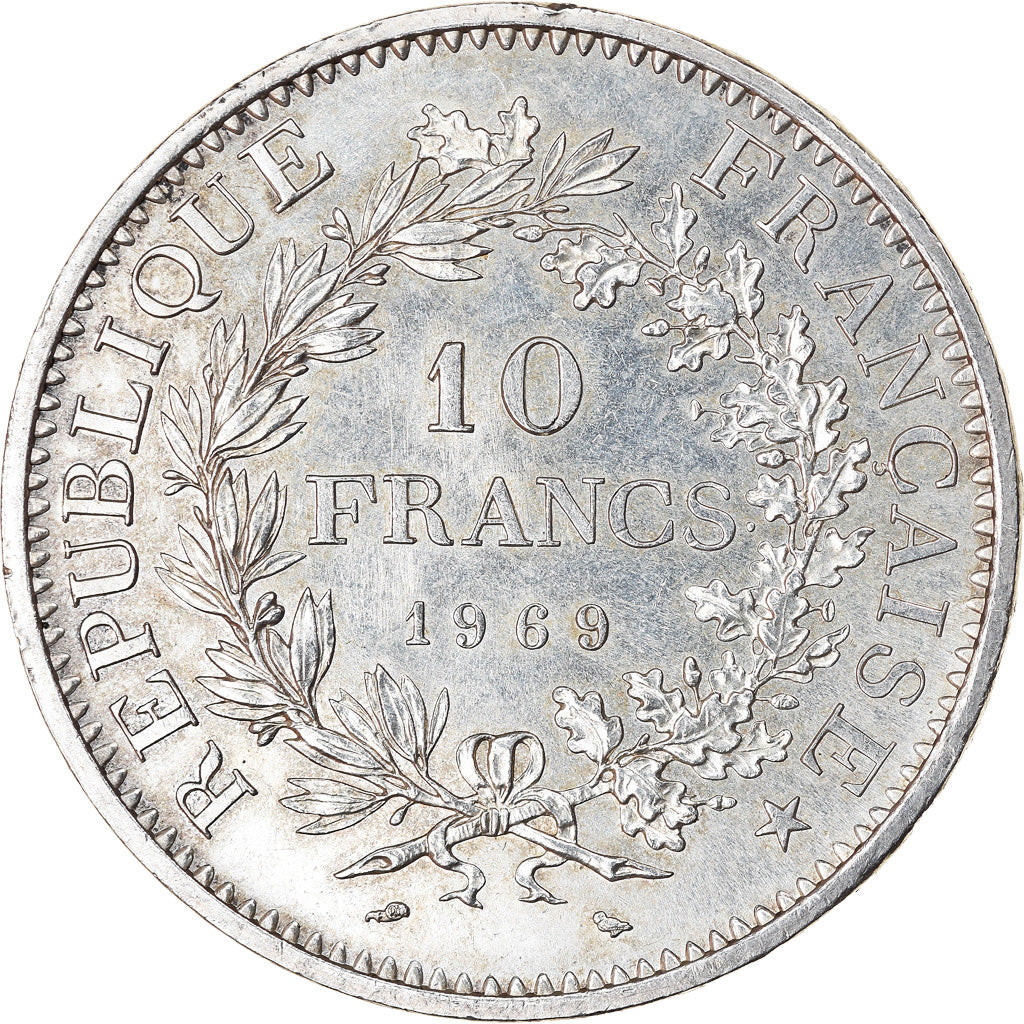 Coin, France, Hercule, 10 Francs, 1969, Paris, AU(55-58), Silver, KM:932