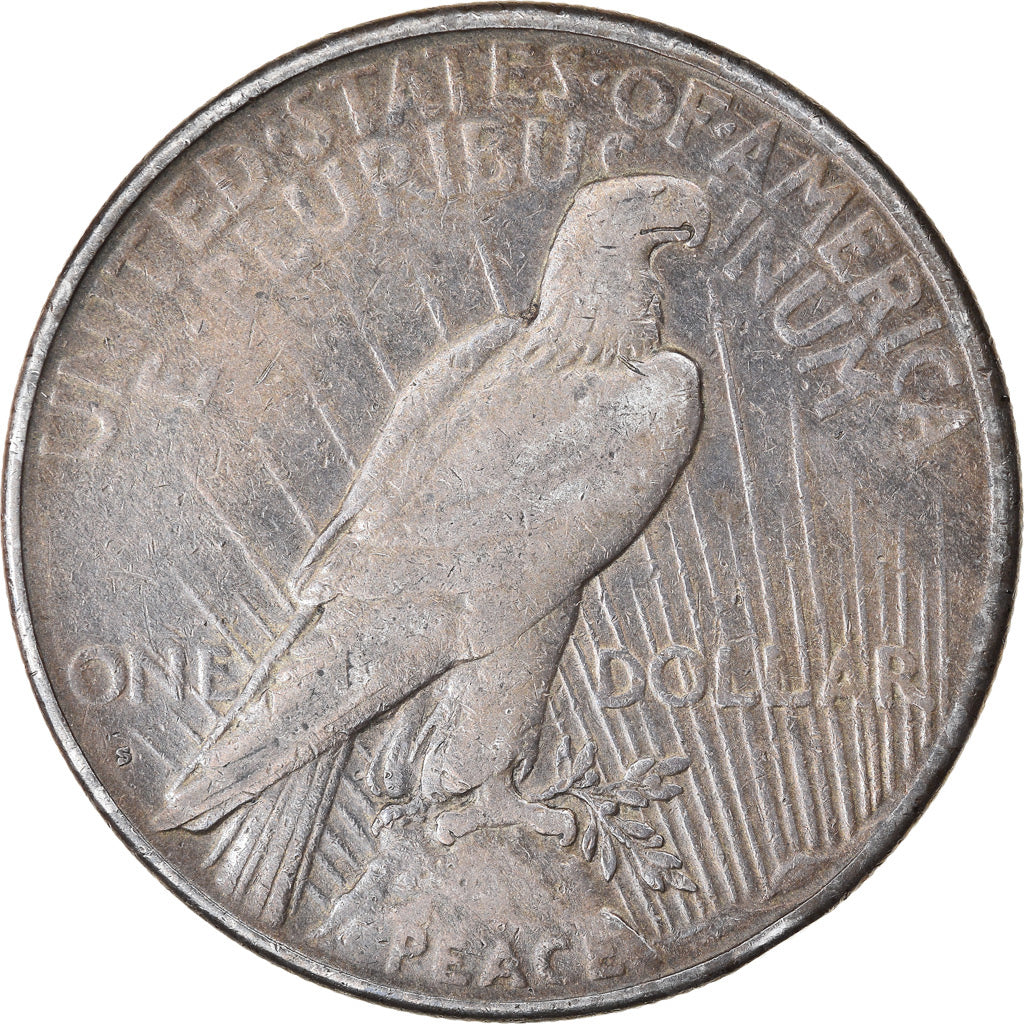 Coin, United States, Peace Dollar, Dollar, 1925, San Francisco, VF(30-35)