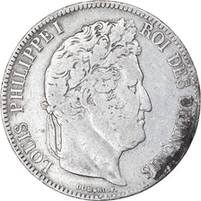 Münze, Frankreich, Louis-Philippe, 5 Francs, 1833, Strasbourg, S+, Silber